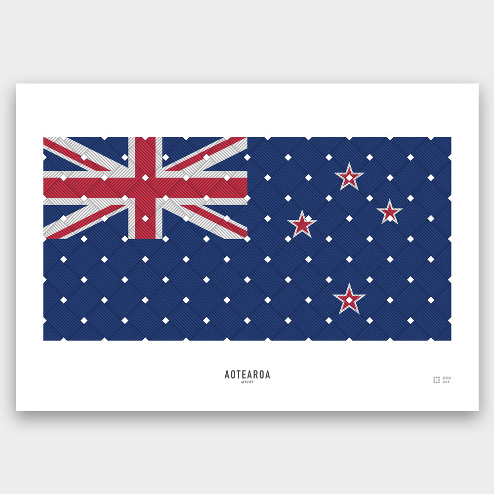 Aotearoa (New Zealand) Weave Flag