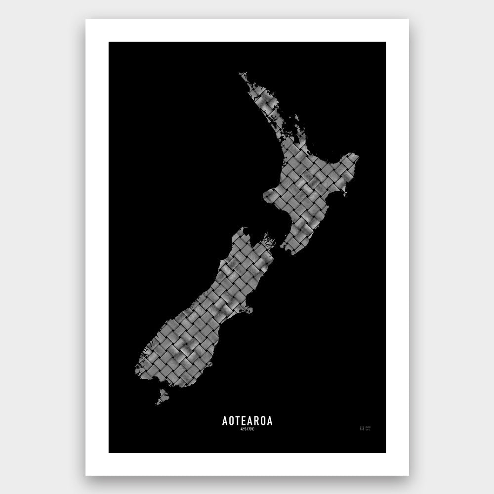 Aotearoa( New Zealand) Weave Map