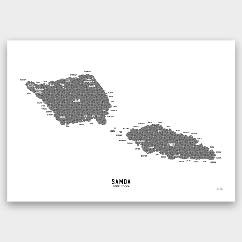 Samoa Weave Map