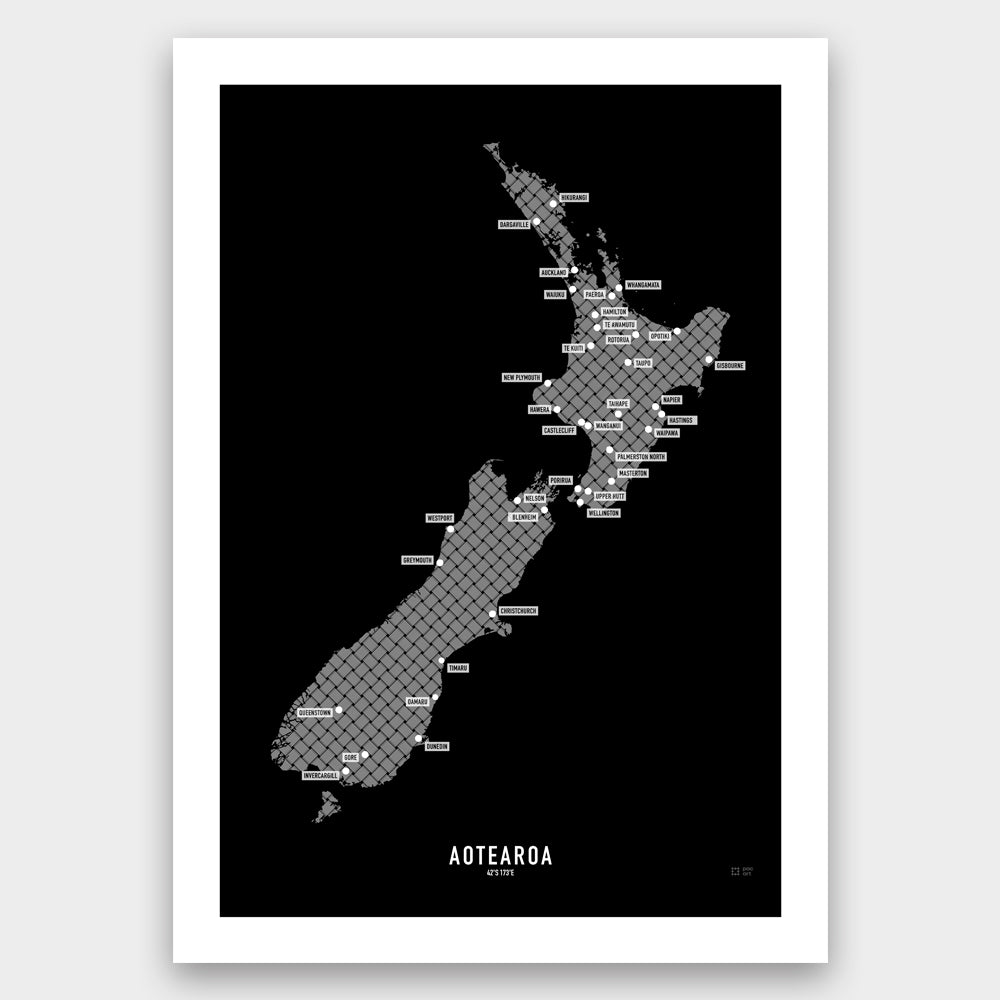 Aotearoa( New Zealand) Weave Map